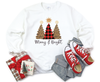 Merry & Bright Evergreen Elegance: Christmas Tree Crewneck