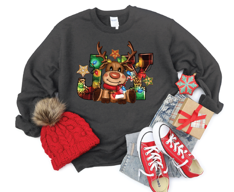 Joy Reindeer Crewneck