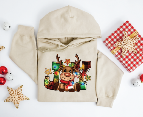 Joy Reindeer Hoodie