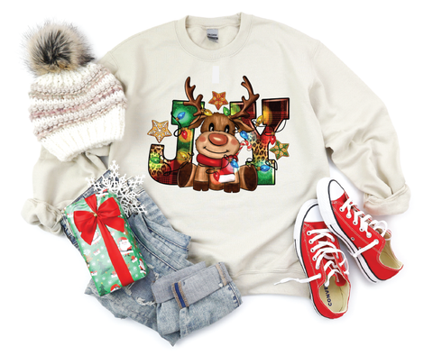 Joy Reindeer Crewneck