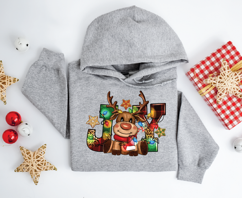 Joy Reindeer Hoodie