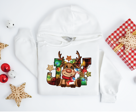 Joy Reindeer Hoodie