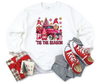 Tickled Pink Holiday: Gnomes, Vintage Truck & Presents Crewneck