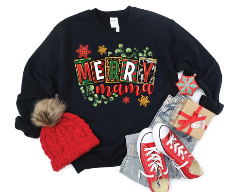 Merry Mama's Festive Season: Christmas Spirit Crewneck