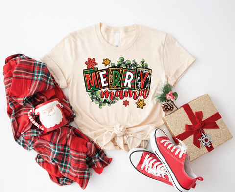 Merry Mama's Festive Season: Christmas Spirit Softstyle Shirt