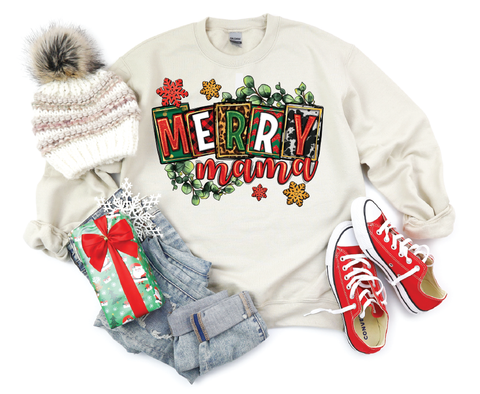 Merry Mama's Festive Season: Christmas Spirit Crewneck