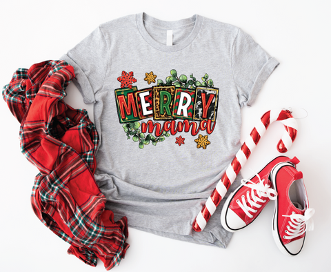 Merry Mama's Festive Season: Christmas Spirit Softstyle Shirt