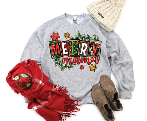 Merry Mama's Festive Season: Christmas Spirit Crewneck