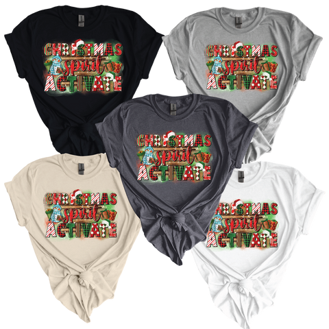 Festive Mom Mode: Christmas Spirit Activate Softstyle Shirt