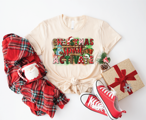 Festive Mom Mode: Christmas Spirit Activate Softstyle Shirt