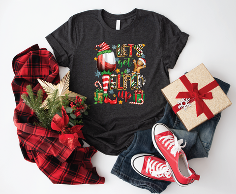 Sip & Elf: Wine Mom's Holiday Softstyle Shirt