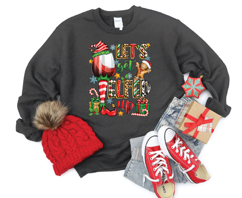 Sip & Elf: Wine Mom's Holiday Crewneck