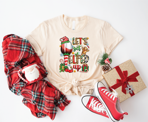 Sip & Elf: Wine Mom's Holiday Softstyle Shirt