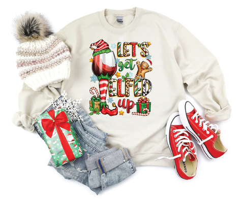 Sip & Elf: Wine Mom's Holiday Crewneck