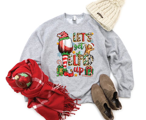 Sip & Elf: Wine Mom's Holiday Crewneck