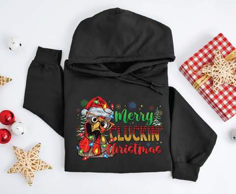 Merry Cluckin' Christmas: Festive Chicken Hoodie