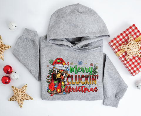 Merry Cluckin' Christmas: Festive Chicken Hoodie