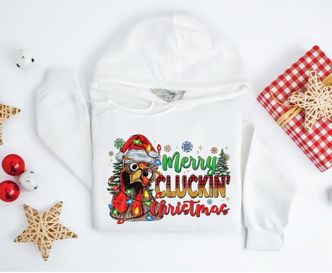 Merry Cluckin' Christmas: Festive Chicken Hoodie