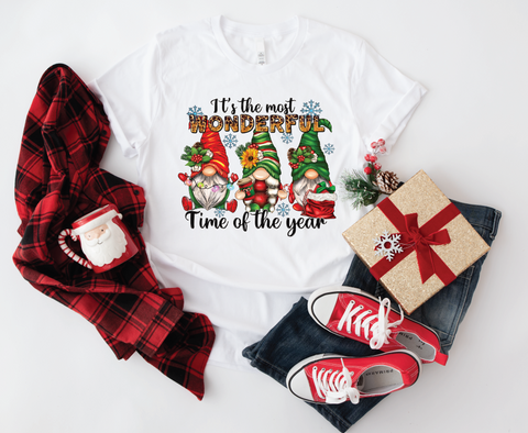 Gnome Wonderland: Festive Cheetah Print Softstyle Shirt