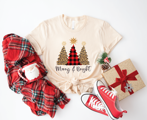 Merry & Bright Evergreen Elegance: Christmas Tree Softstyle Shirt