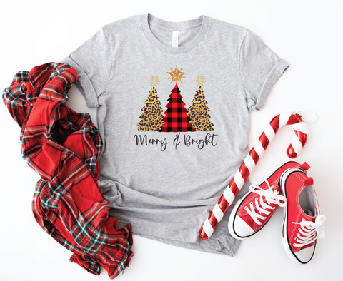 Merry & Bright Evergreen Elegance: Christmas Tree Softstyle Shirt