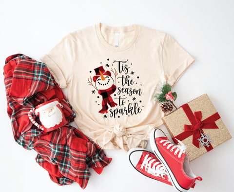 Festive Softstyle Shirt Delight: Tis The Season To Sparkle