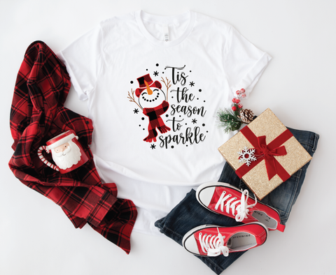 Festive Softstyle Shirt Delight: Tis The Season To Sparkle