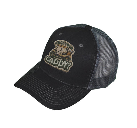 Who’s Your Caddy? Golf Trucker Hat – Structured Mesh Snapback