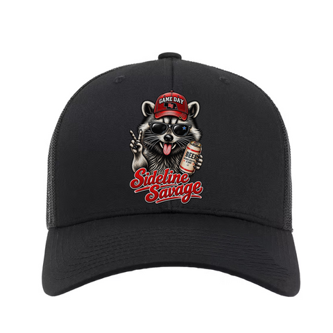 Nebraska Sideline Savage Raccoon Hat | Game Day Beer Trucker Hat