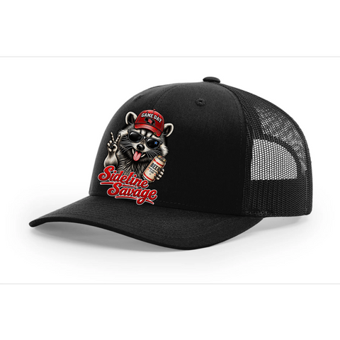 Nebraska Sideline Savage Raccoon Hat | Game Day Beer Trucker Hat