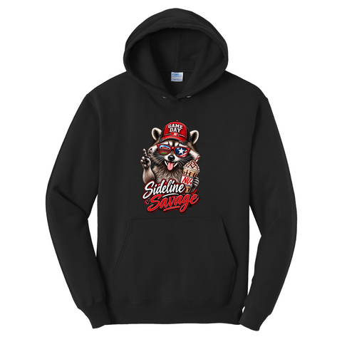 Nebraska Sideline Savage Raccoon Hoodie | Game Day Sweatshirt