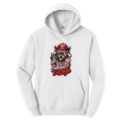 Nebraska Sideline Savage Raccoon Hoodie | Game Day Sweatshirt