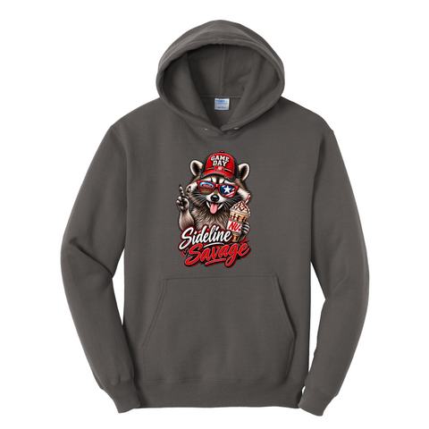 Nebraska Sideline Savage Raccoon Hoodie | Game Day Sweatshirt