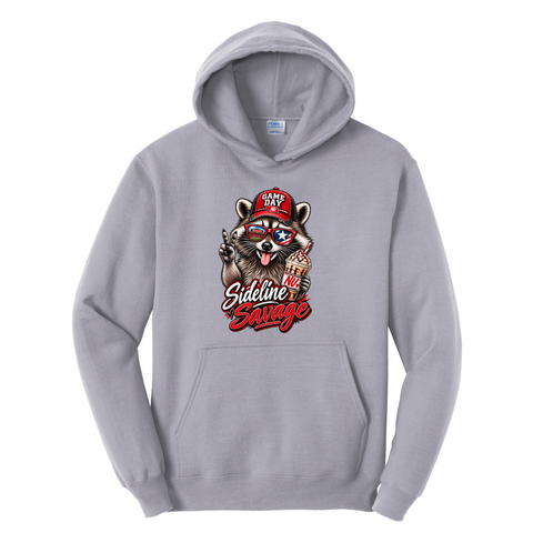 Nebraska Sideline Savage Raccoon Hoodie | Game Day Sweatshirt
