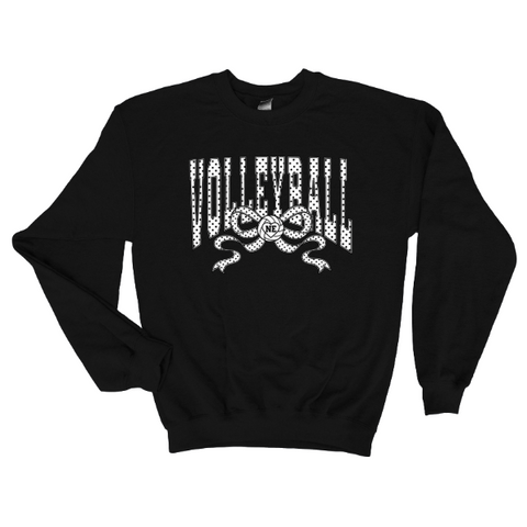 Stars, Bows & Volleyball – Nebraska Graphic Crewneck Sweatshirt