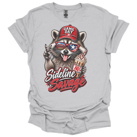 Nebraska Game Day Raccoon T-Shirt | Sideline Savage Tee