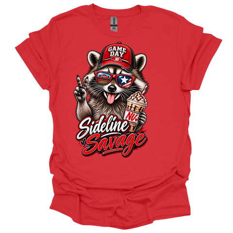Nebraska Game Day Raccoon T-Shirt | Sideline Savage Tee