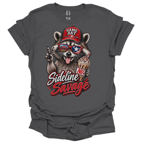 Nebraska Game Day Raccoon T-Shirt | Sideline Savage Tee