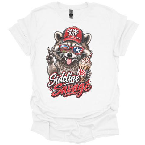 Nebraska Game Day Raccoon T-Shirt | Sideline Savage Tee