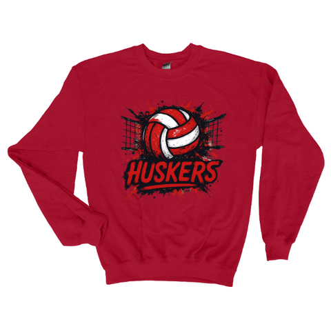 Nebraska Splatter Volleyball Sweatshirt