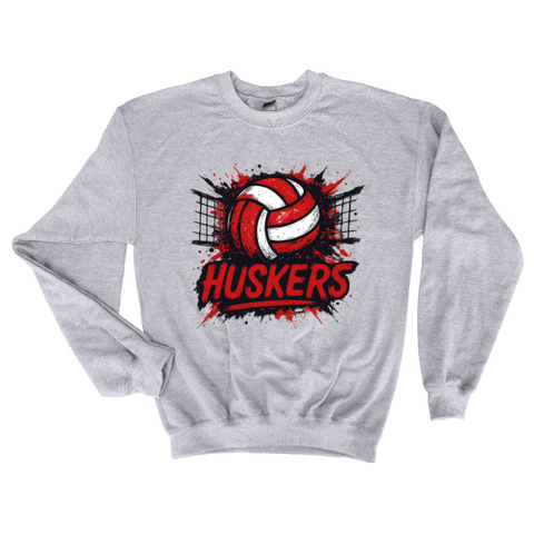 Nebraska Splatter Volleyball Sweatshirt