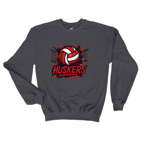 Nebraska Splatter Volleyball Sweatshirt