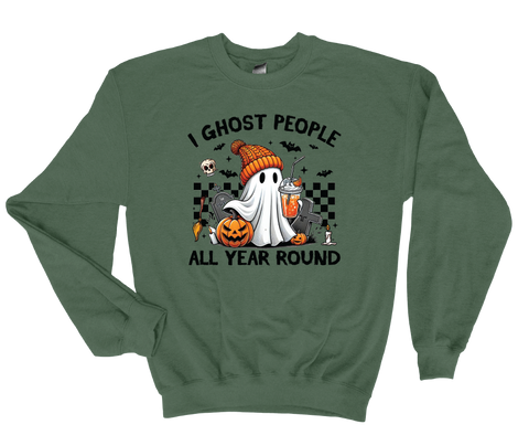 Ghost People Year Round - Softstyle Unisex Crewneck