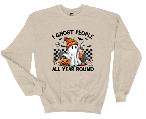 Ghost People Year Round - Softstyle Unisex Crewneck
