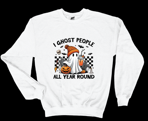 Ghost People Year Round - Softstyle Unisex Crewneck