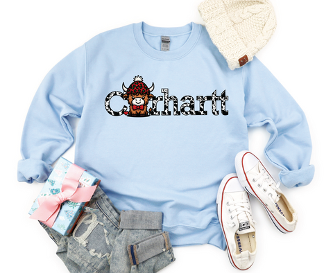 Carhartt Highland Cow Christmas Crewneck Sweatshirt