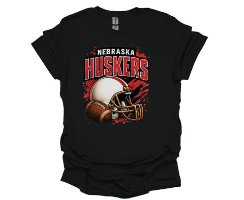 Big Red Football Graphic Tee - Soft Style Tshirt