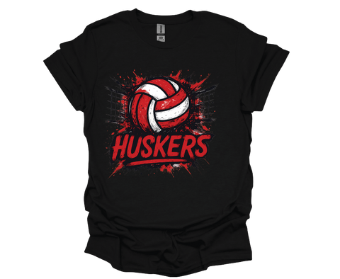 Huskers Volleyball - Soft Style Tshirt