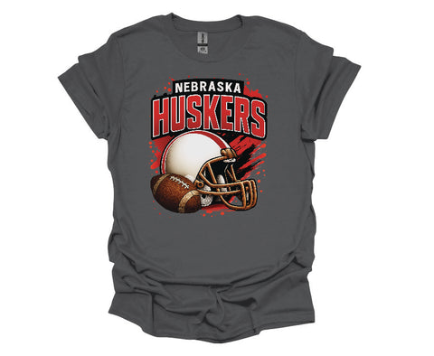 Big Red Football Graphic Tee - Soft Style Tshirt