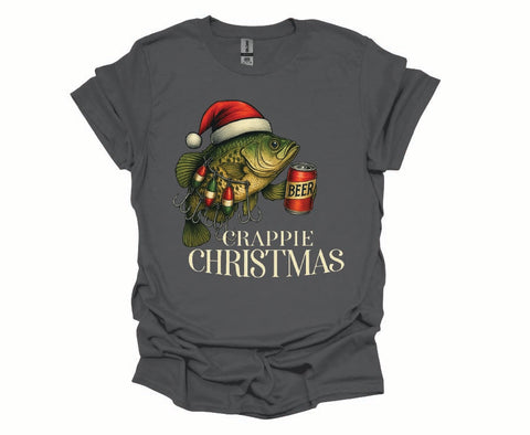 Hooked on Holiday Cheer – Crappie Christmas Tee